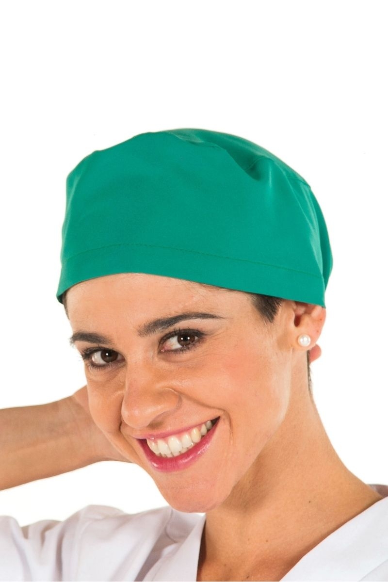 sanitario de mujer verde quirófano