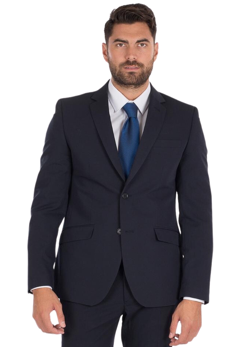 Chaqueta Traje de Hombre Ajustada Azul Marino