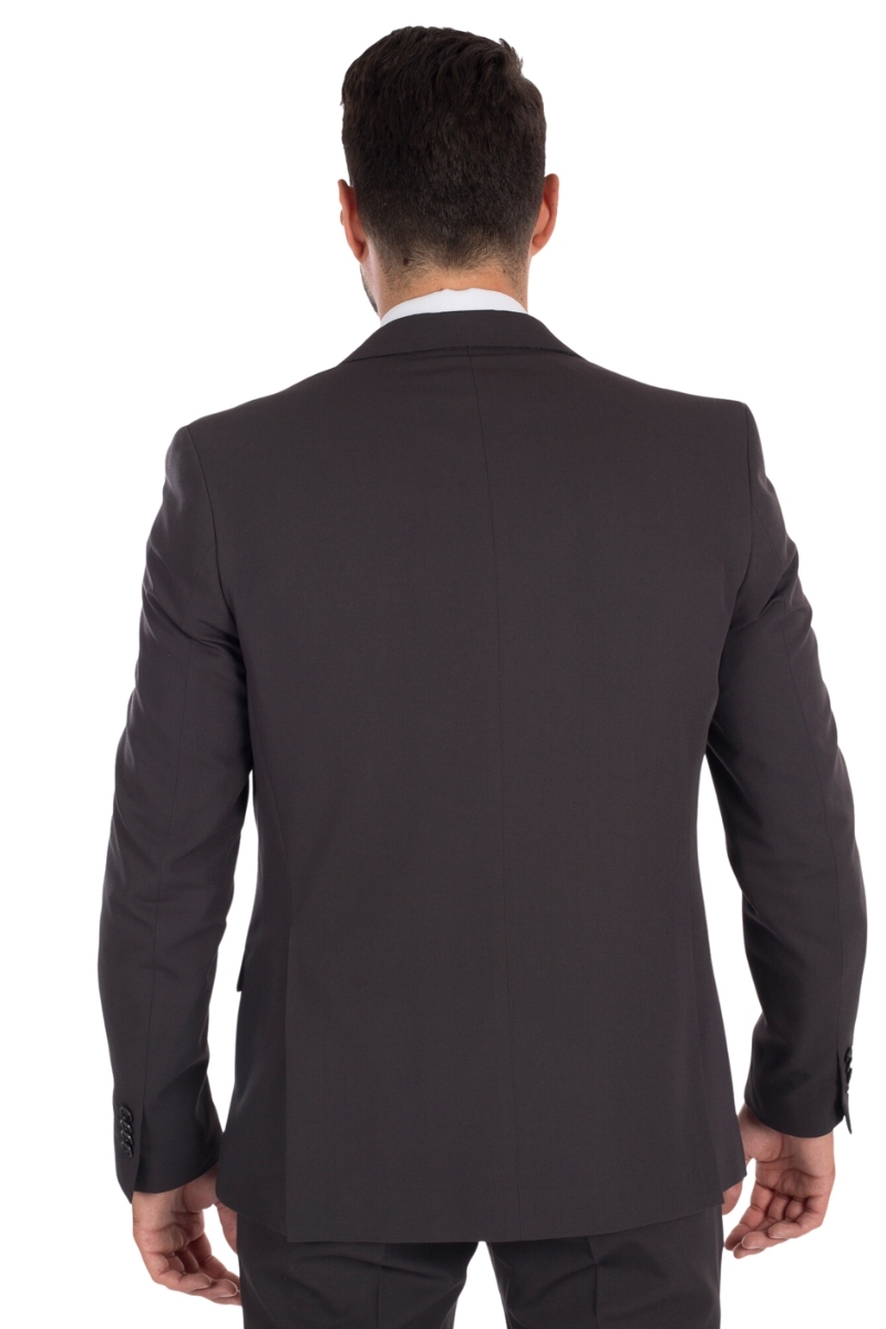 Jaqueta americana d'home ajustada gris antracita