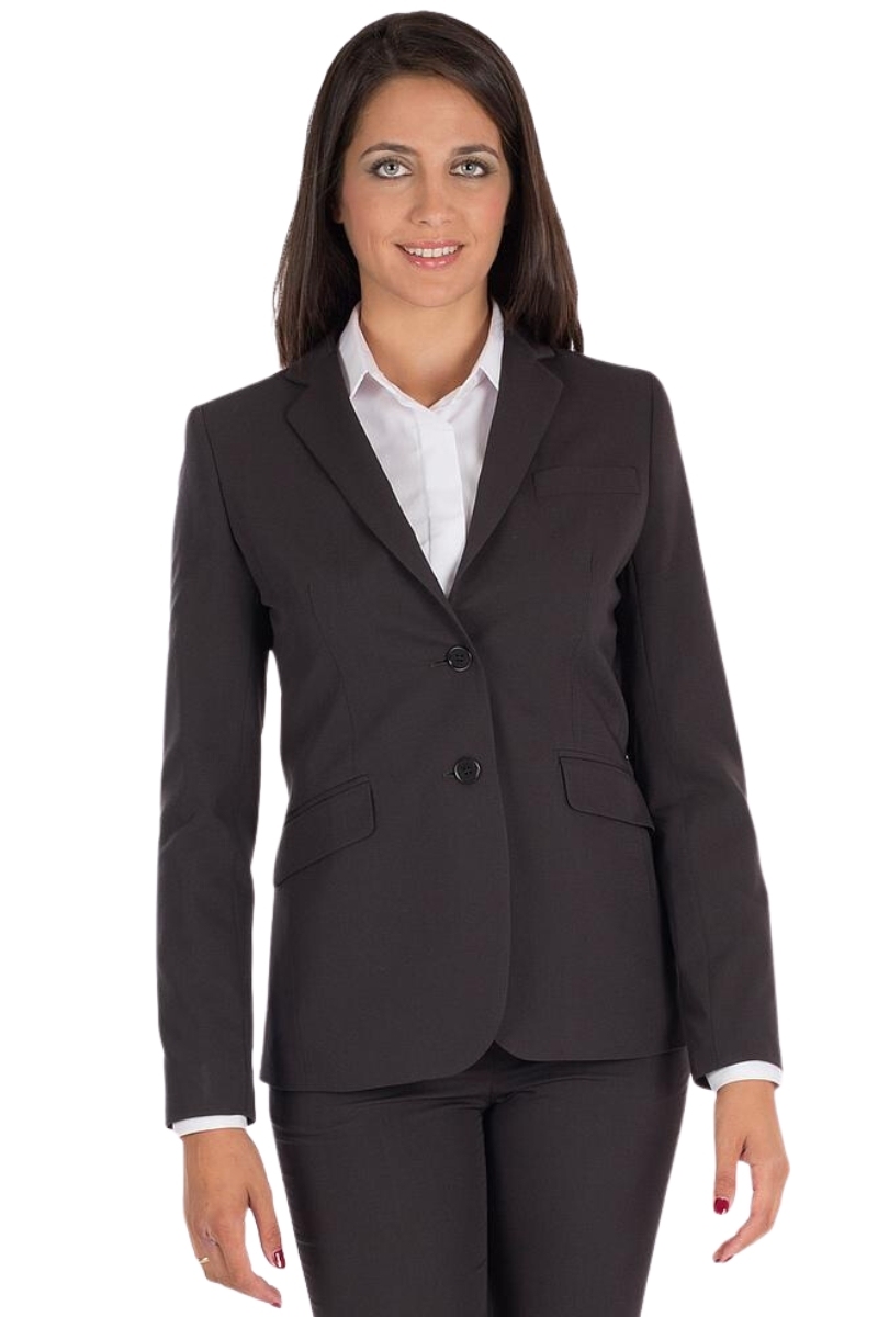 Chaqueta Americana de Mujer Ajustada Gris Antracita