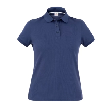 Polo de mujer manga corta azul marino de poliamida Giblor's Susan