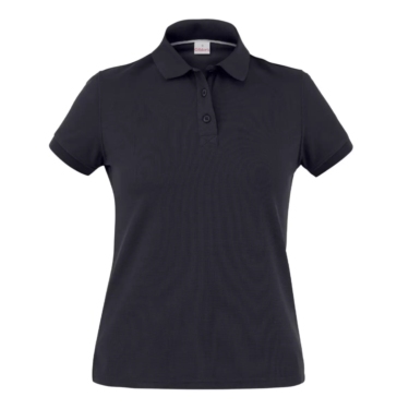 Polo de mujer manga corta negro de poliamida Giblor's Susan