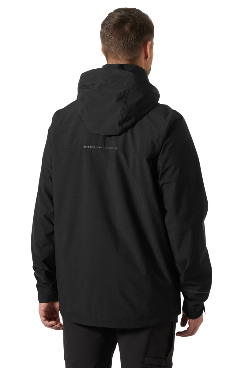 Chaqueta impermeable negra con capucha Helly Hansen