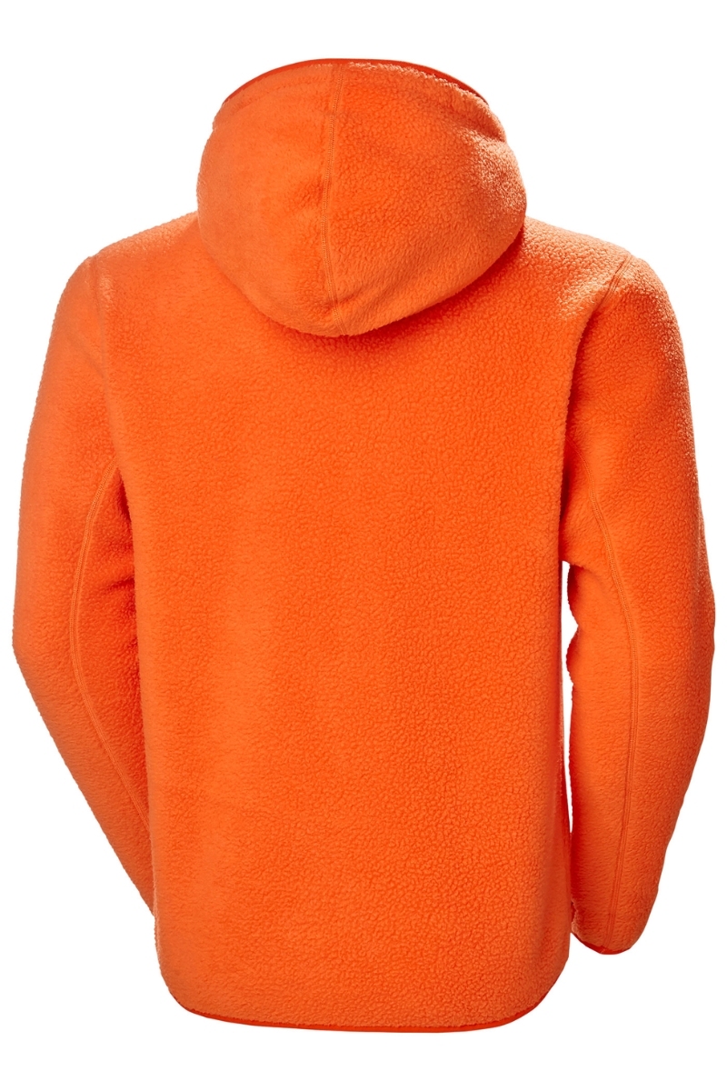 Dessuadora amb caputxa de folre polar taronja Helly Hansen
