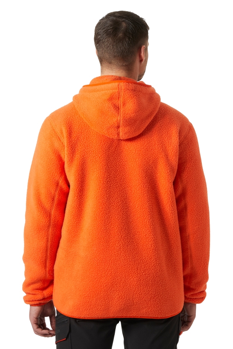 Dessuadora amb caputxa de folre polar taronja Helly Hansen