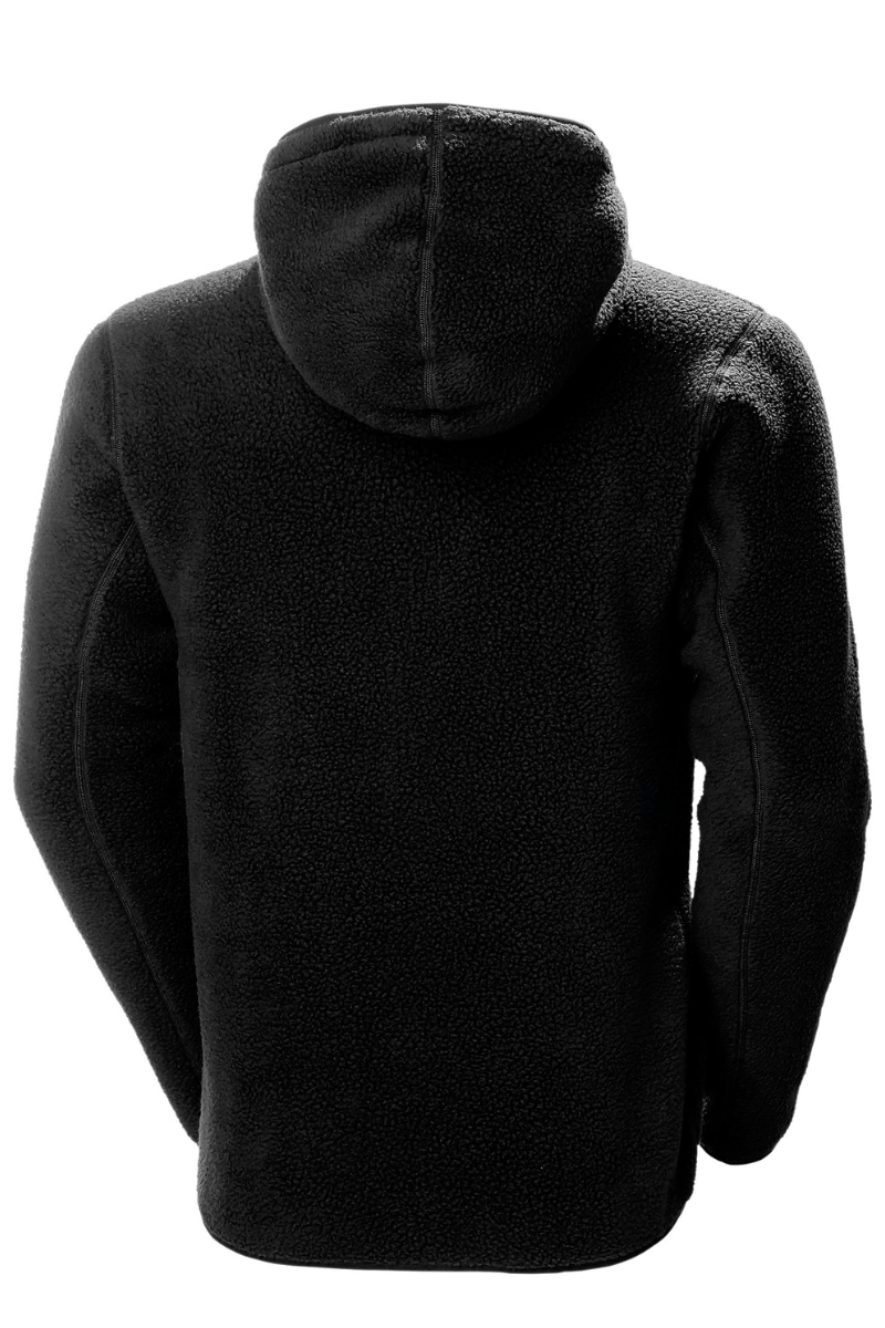 Dessuadora de folre polar negra amb caputxa Helly Hansen