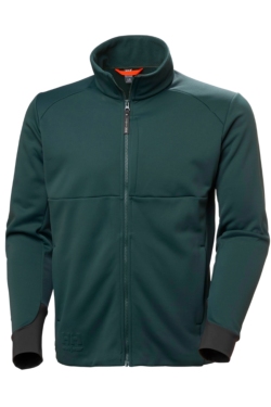 Sudadera cardigan Helly Hansen ligera verde con cremallera Tech Midlayer