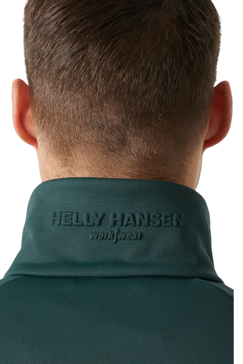 Cardigan técnico verde con cremallera Helly Hansen