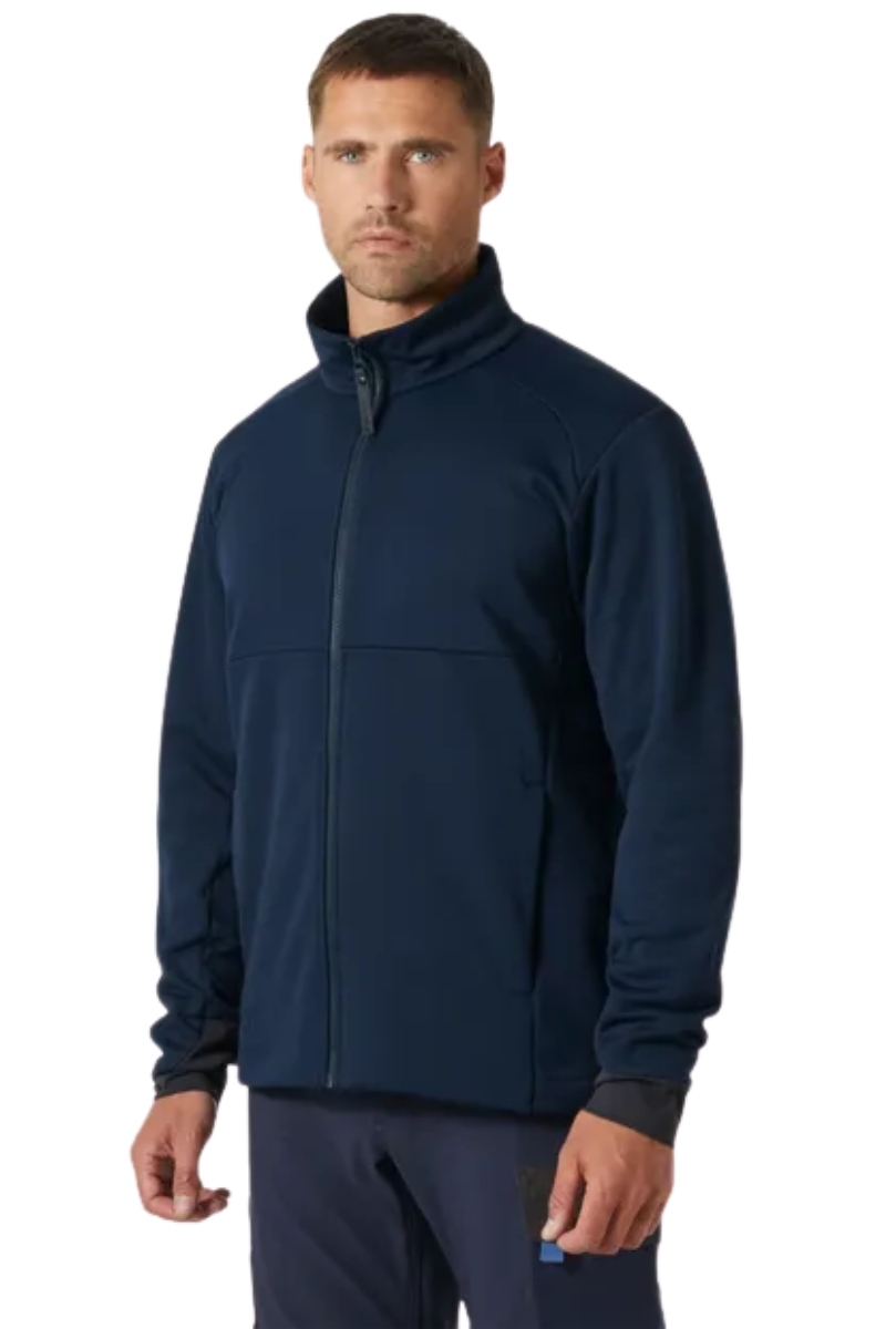 Dessuadora cardigan teixit tècnic blau marí Helly Hansen