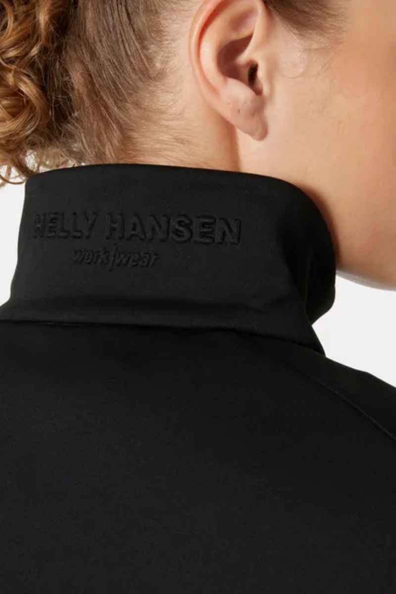 Sudadera cardigan de mujer negra fina con cremallera Helly Hansen