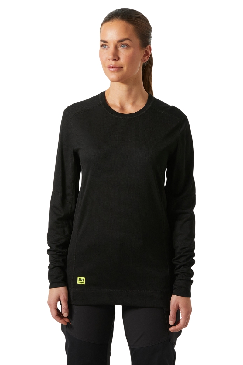 Camiseta interior negra manga larga Helly Hansen