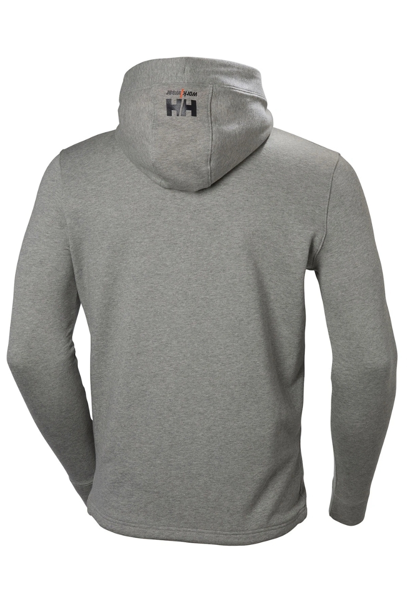 Sudadera oxford grey con capucha y cremallera Helly Hansen