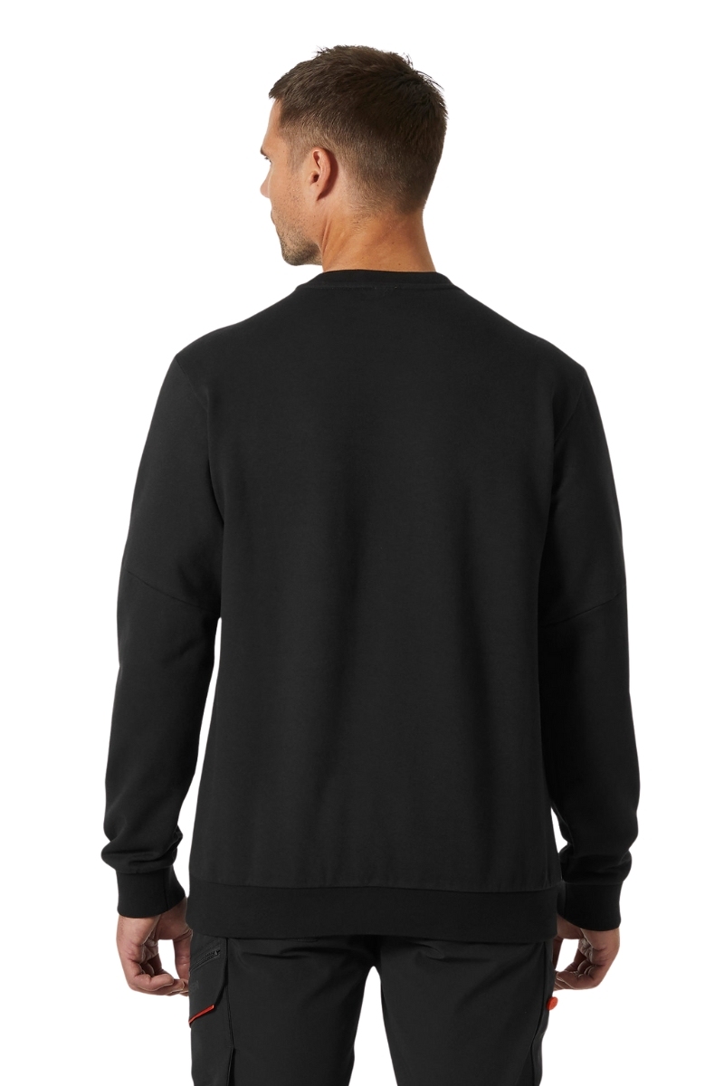 Sudadera negra Helly Hansen cuello redondo