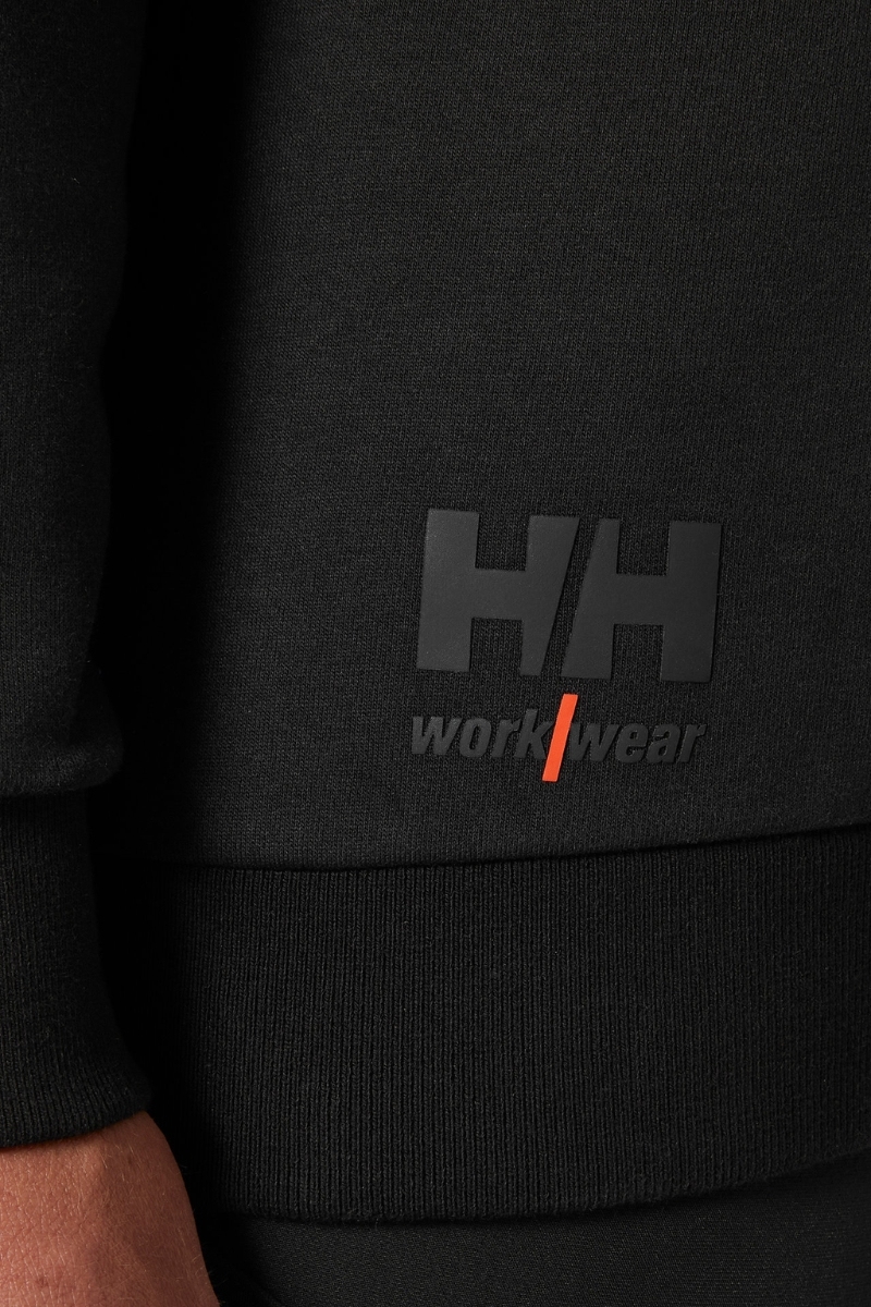 Sudadera negra Helly Hansen cuello redondo