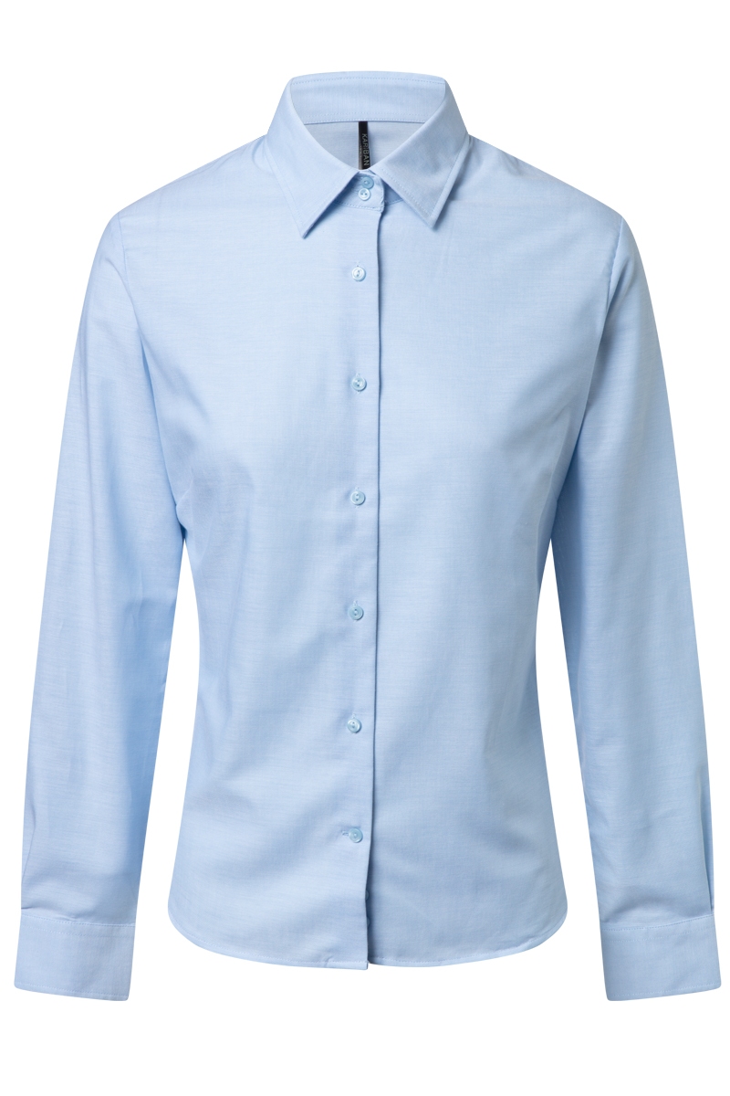 blusa de trabajo oxford manga larga