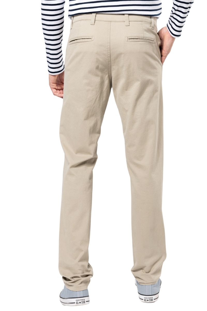 Pantalón hombre colores tipo chino lavado con enzimas