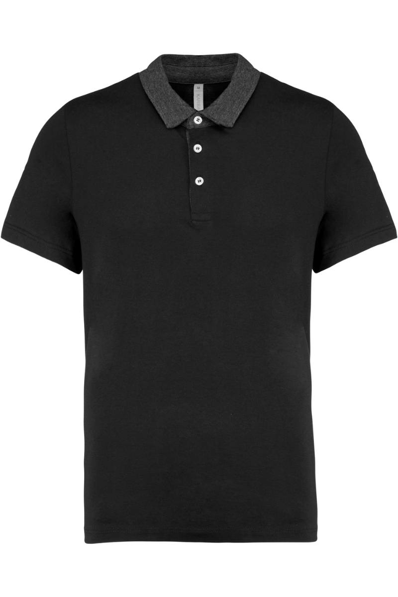 Polo manga corta bicolor hombre