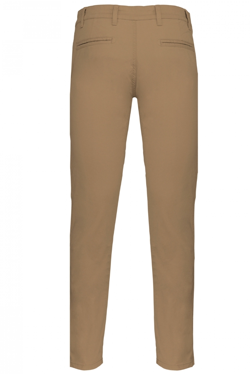 Pantaló home tipus xino color camel de cotó elàstic