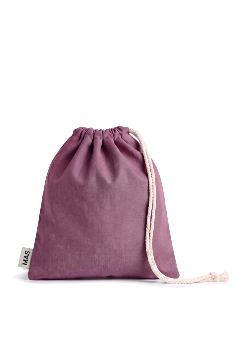 Delantal con peto rosa contrastado ecológico embalaje 0
