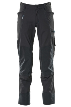 Pantalón laboral azul marino con bolsillos para rodilleras Mascot