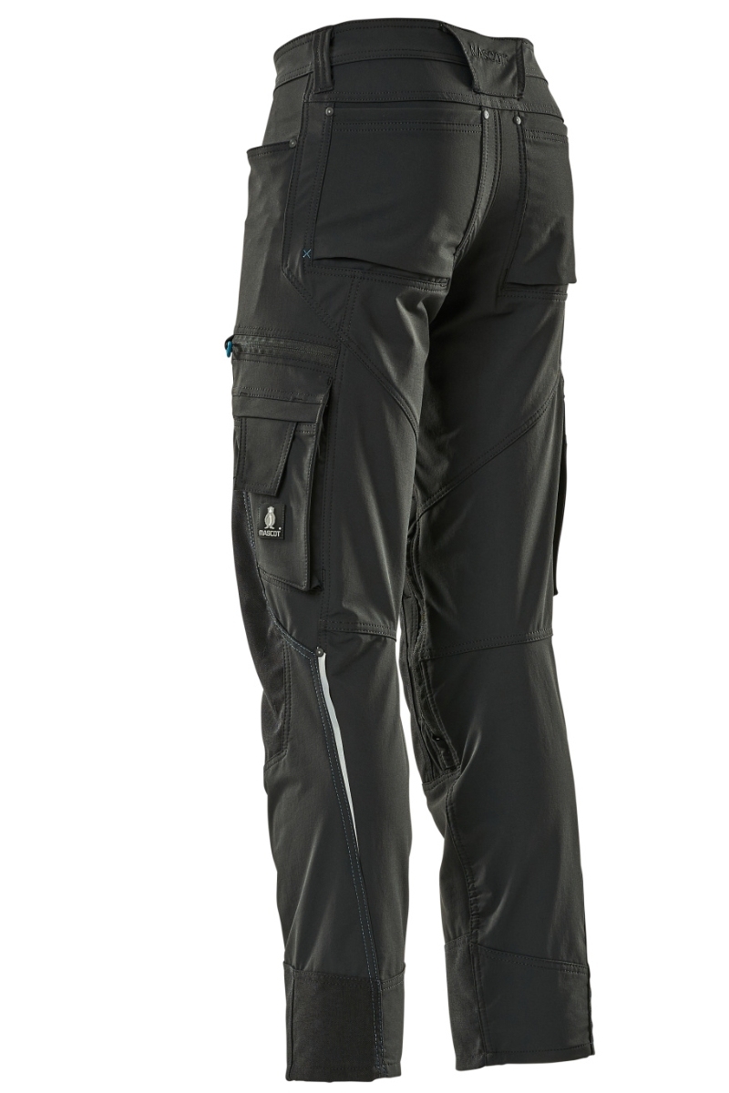 Pantalón laboral negro con bolsillos para rodilleras Mascot 3