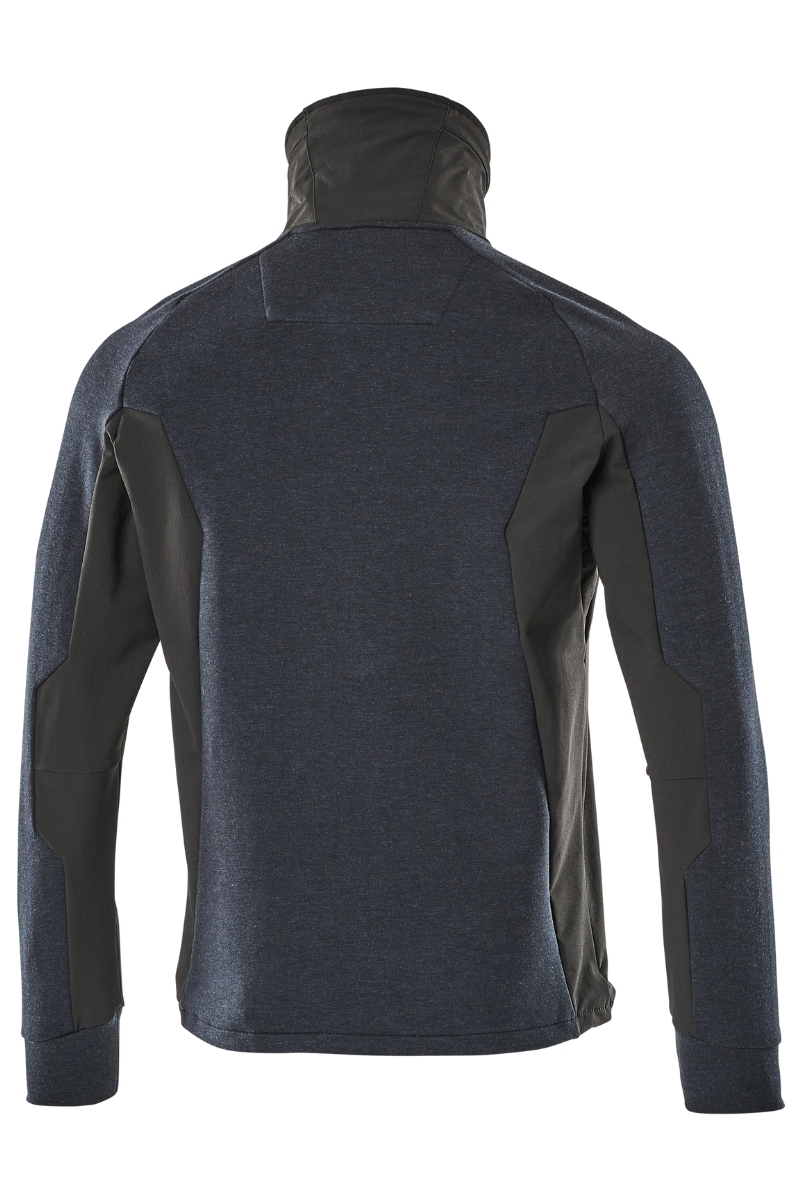 Sudadera Mascot con cremallera azul marino negra