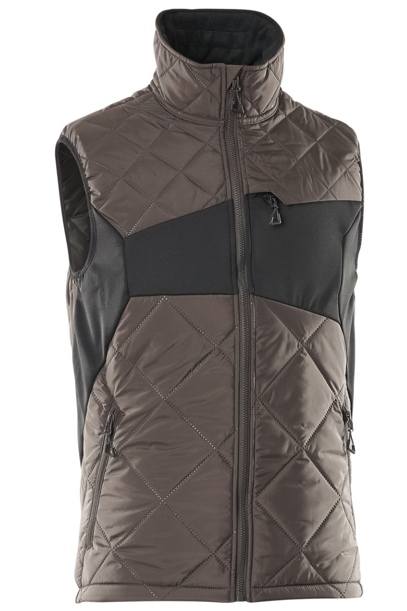 Chaleco Mascot acolchado gris antracita impermeable