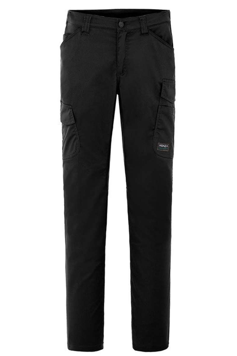 Pantalón multibolsillos negro elástico entrepierna reforzada Monza 1141TOP