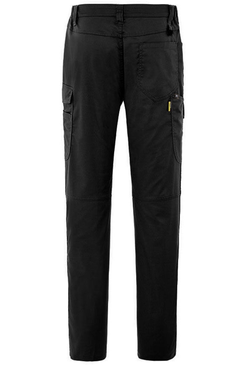 Pantalón multibolsillos negro elástico entrepierna reforzada