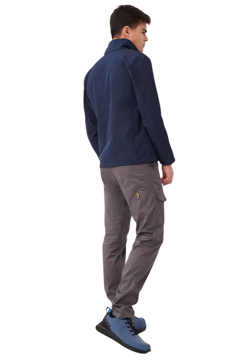 Pantalón multibolsillos gris reforzado Stretch Slim fit