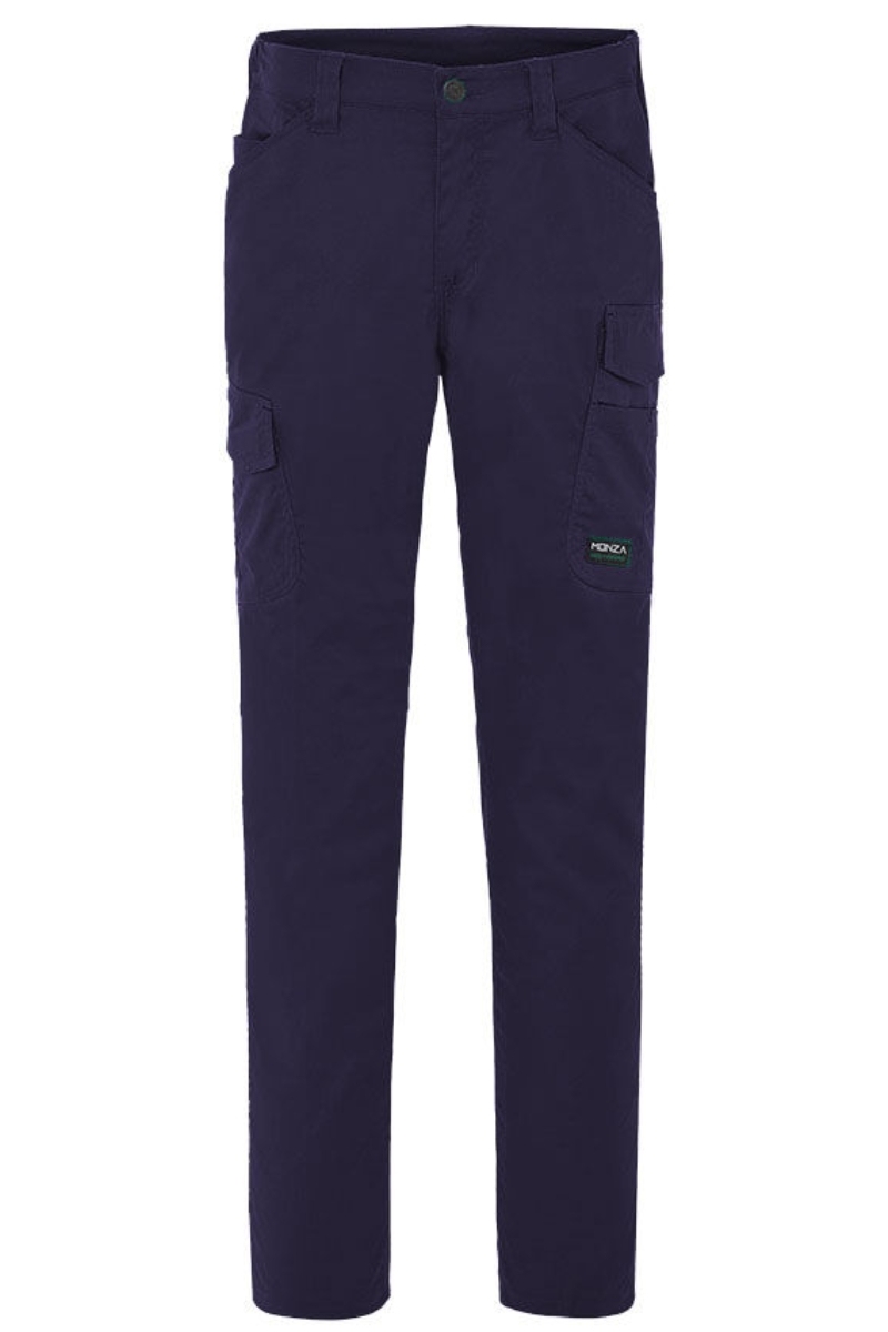 Pantalón multibolsillos azul marino elástico reforzado Monza 1141TOP