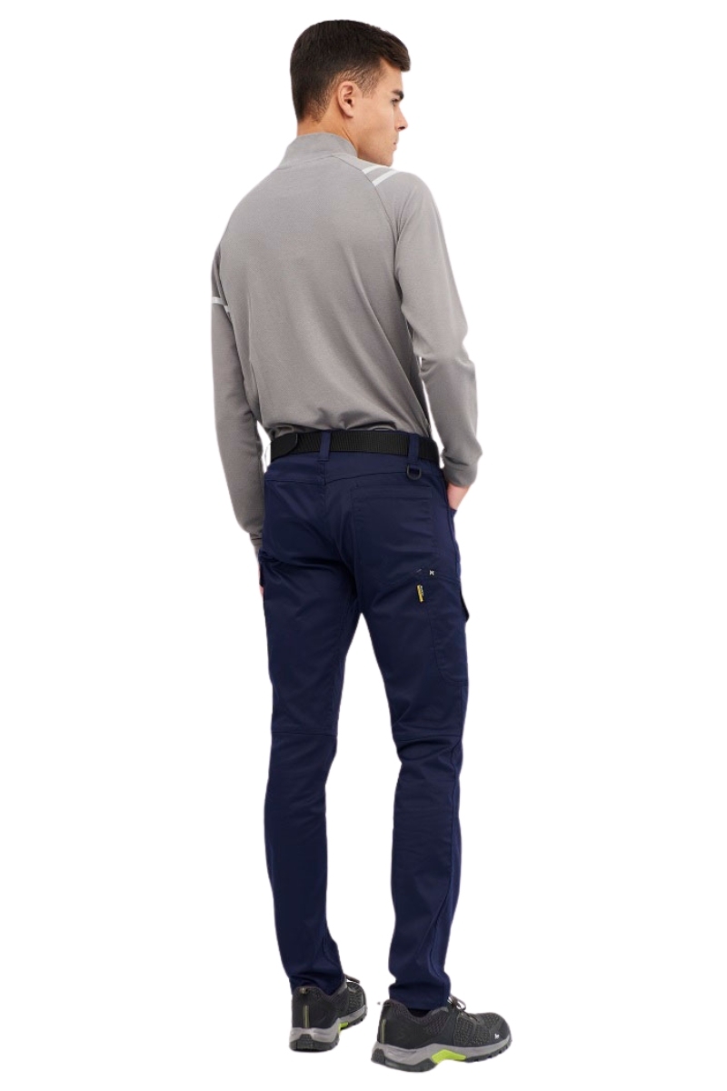 Pantalón cargo azul marino elástico entrepierna reforzada