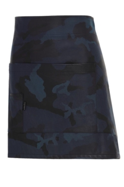 Delantal sin peto corto estampado azul camuflaje Monza 1417