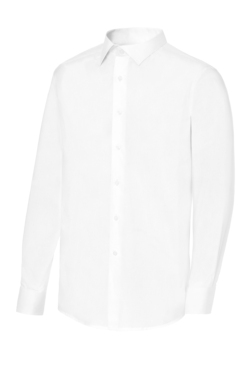 Camisa blanca de manga elástica