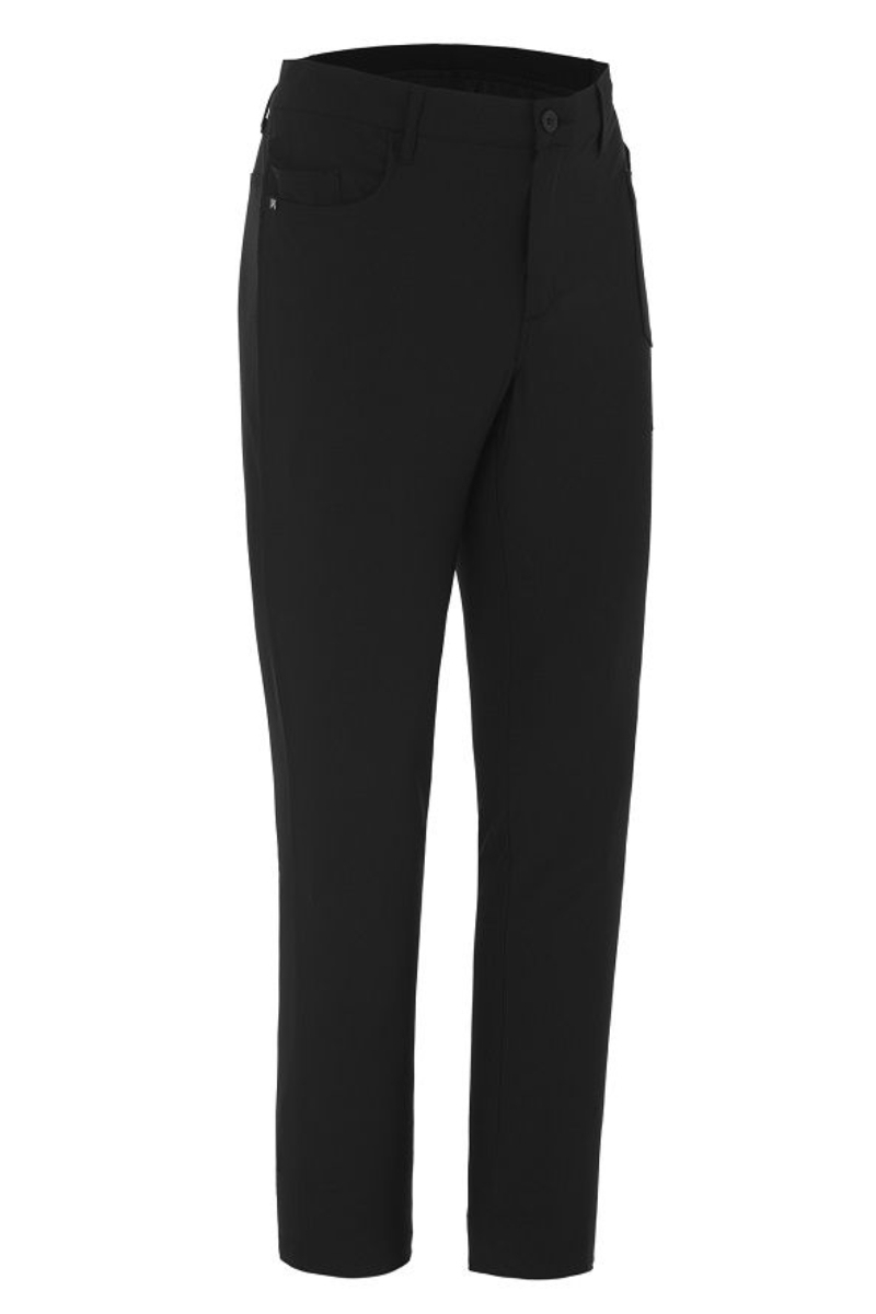 Pantalón de camarero negro de vestir slim fit elástico Monza 4016