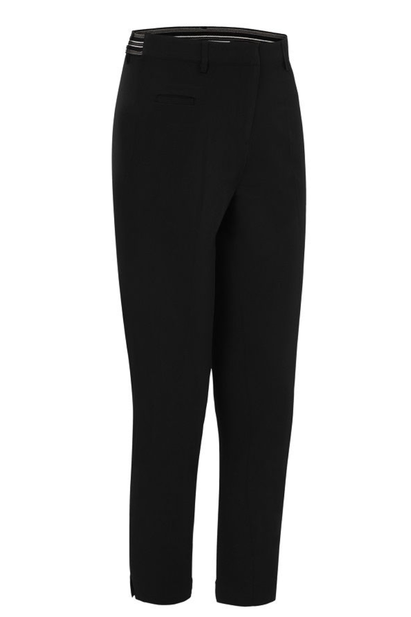 Pantalón de camarera negro de vestir slim fit Monza 4025