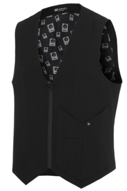 Chaleco de hombre de sala negro elástico slim fit Monza 4027