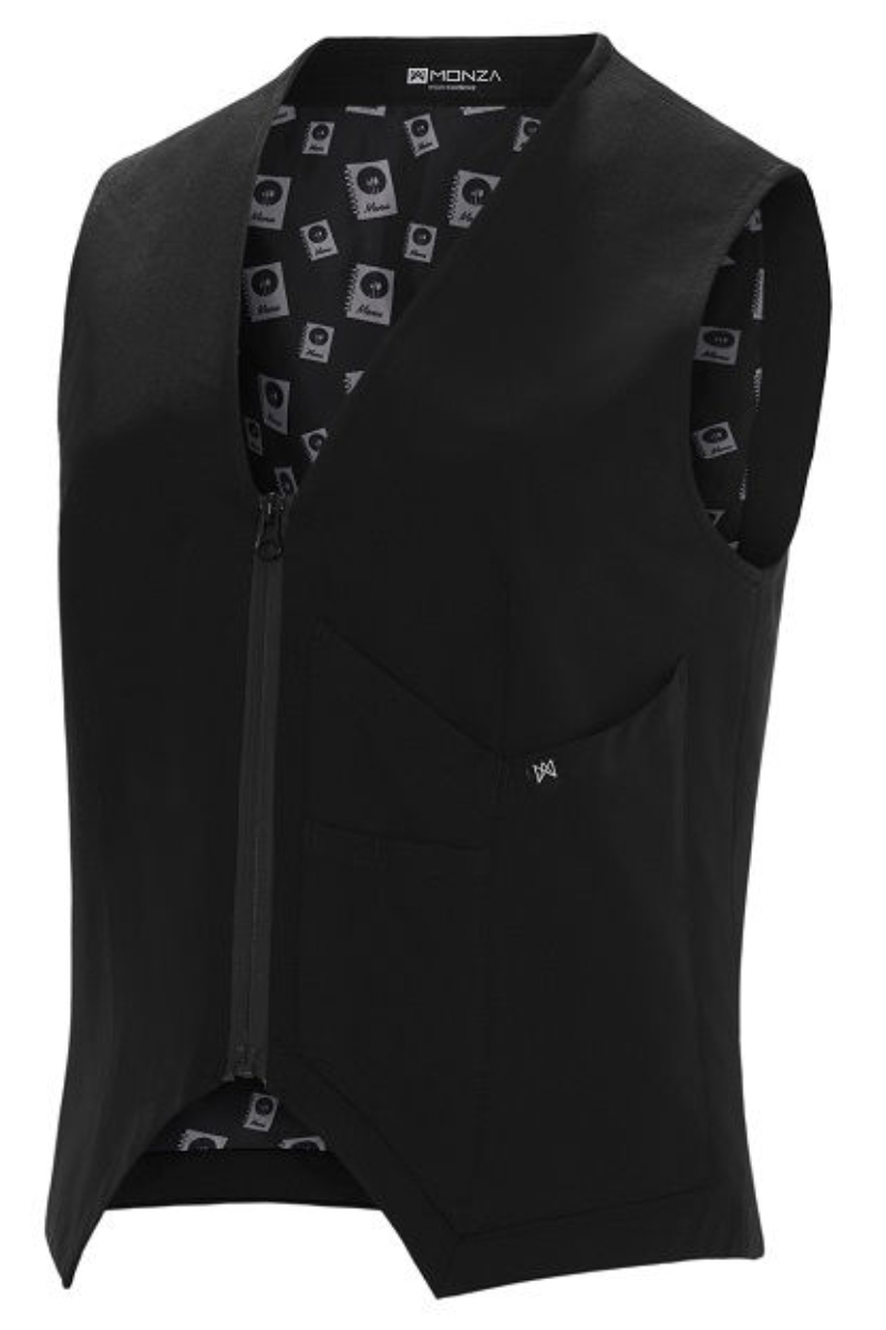 Chaleco de mujer de sala negro elástico slim fit Monza 4028