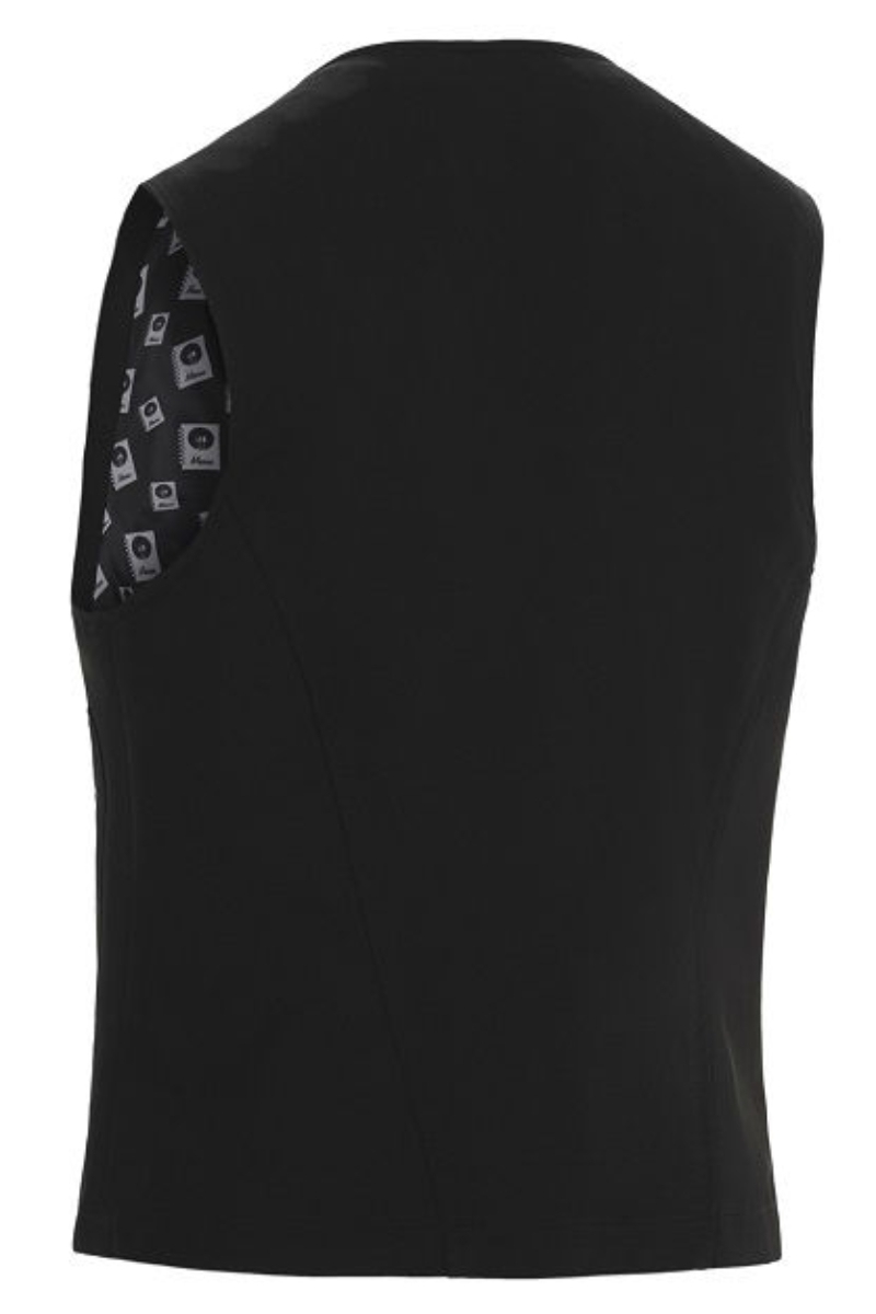 Chaleco mujer negro de sala elástico