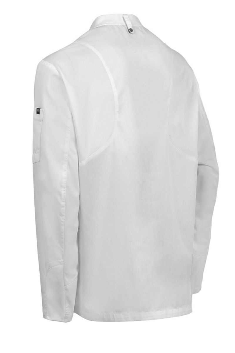 Chaquetilla de cocina blanca transpirable 1