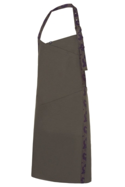 Delantal con peto verde kaki con cinta de camuflaje Monza 6427