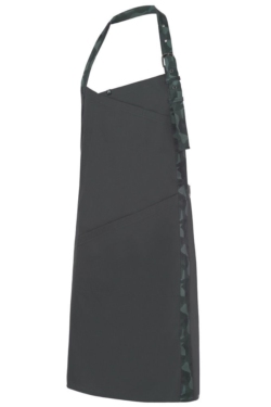 Delantal con peto gris con cinta de camuflaje Monza 6427