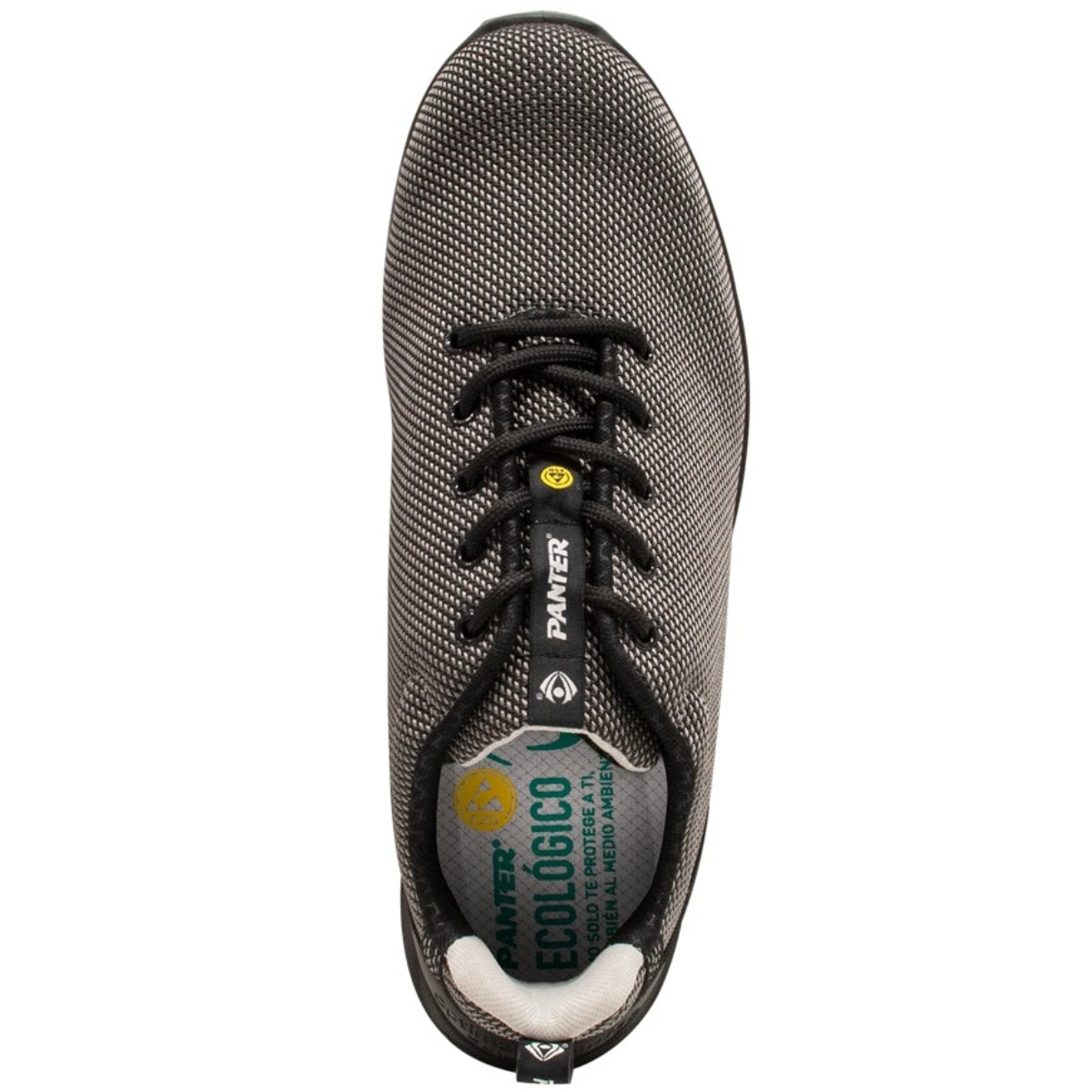 Zapato deportivo negro ligero tejido ARMOTEX® muy resistente