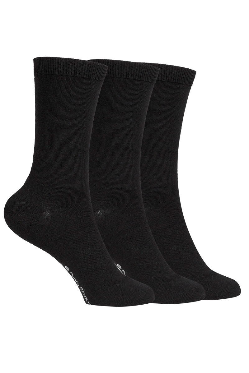 3-PACK Calcetines cortos polivalentes de mujer negros