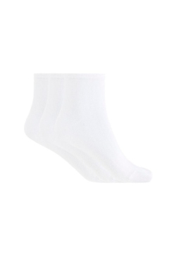 3-PACK Calcetines cortos de hombre multiusos color blanco