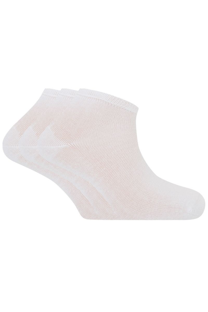 3-PACK Calcetines cortos de hombre multiusos color blanco