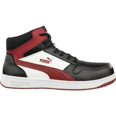 Puma Safety Frontcourt Black/White/Red Mid