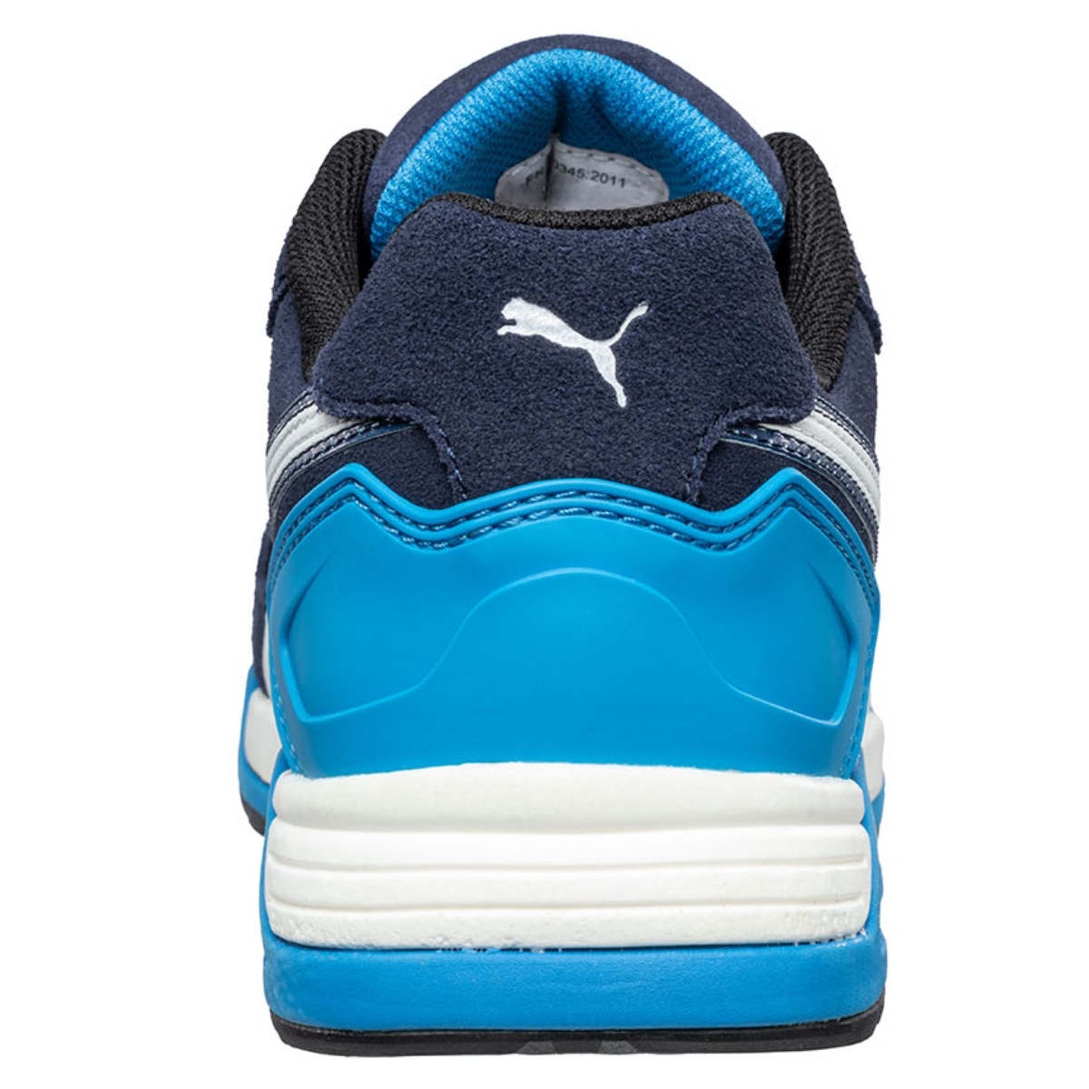 Zapato deportivo laboral Puma de ante azul