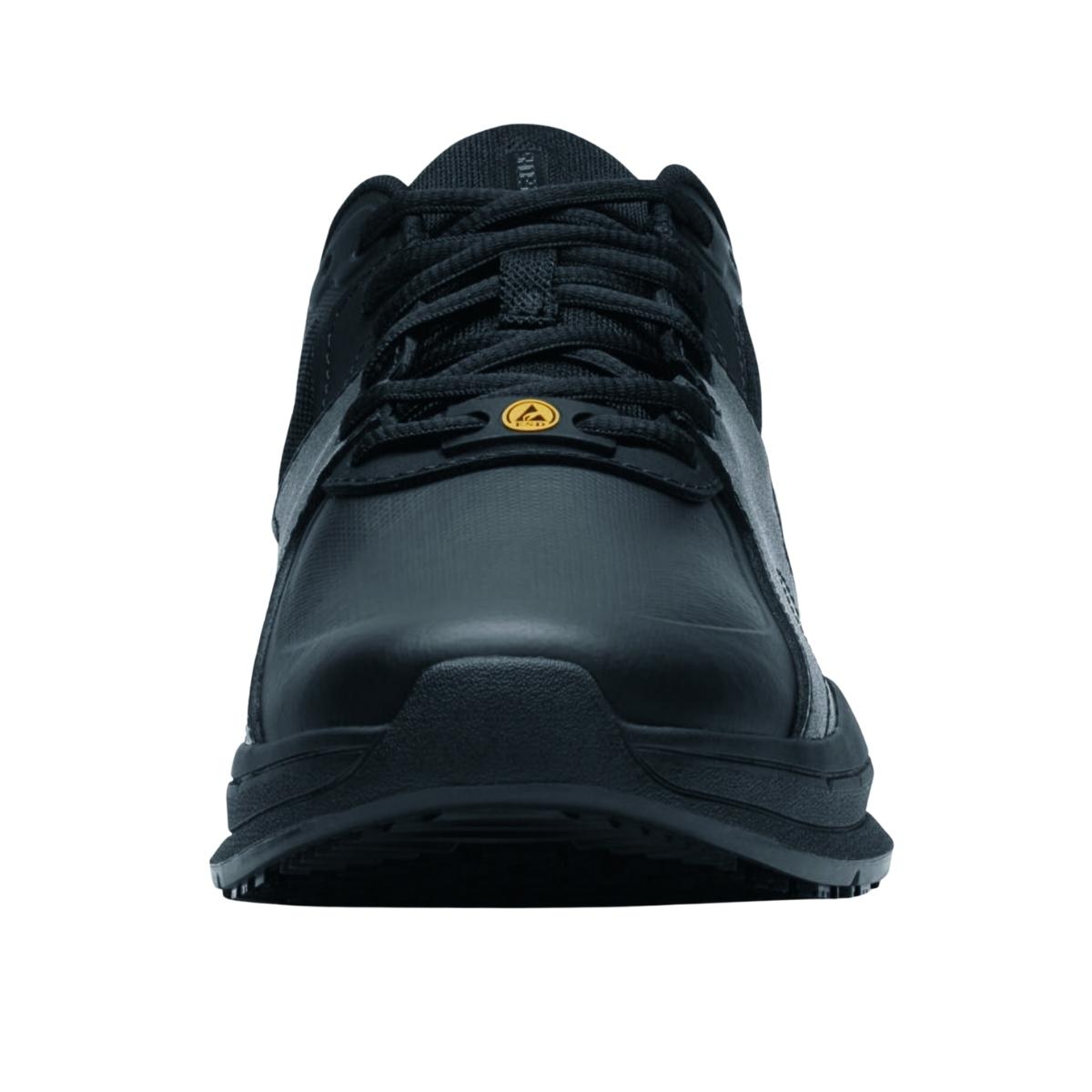 Zapato deportivo negro en piel y nylon antideslizante