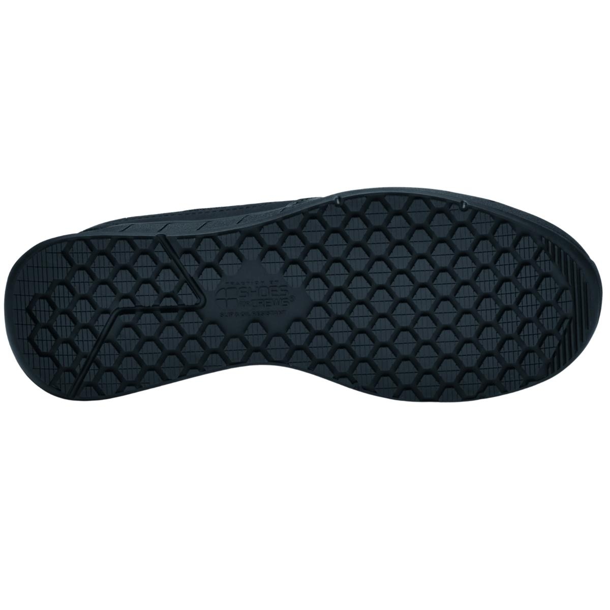 Zapato deportivo negro en piel y nylon antideslizante